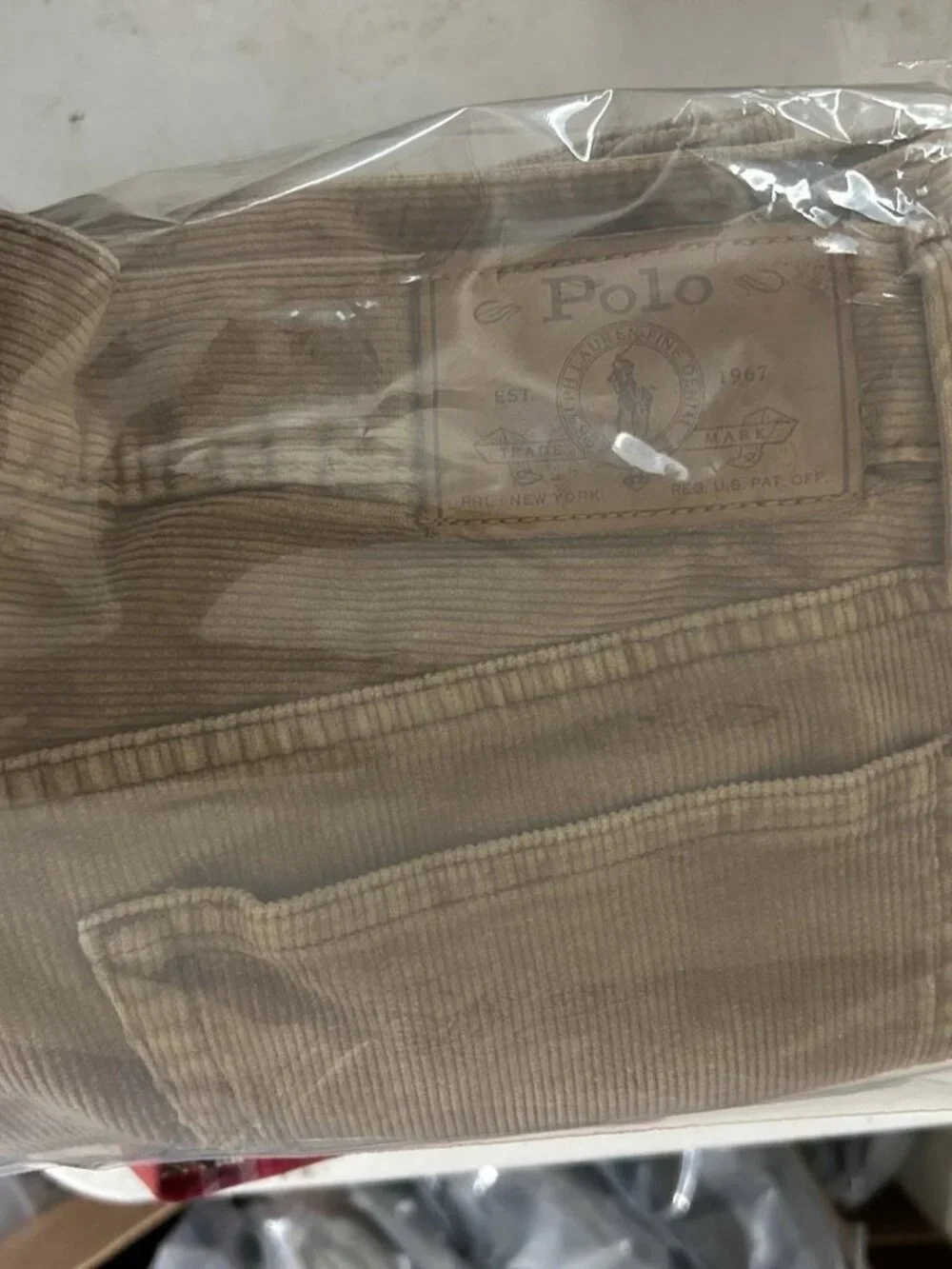Polo Ralph‎ Lauren Corduroy Pants Mens 33/30 Brown The Varick Slim Straight Leg